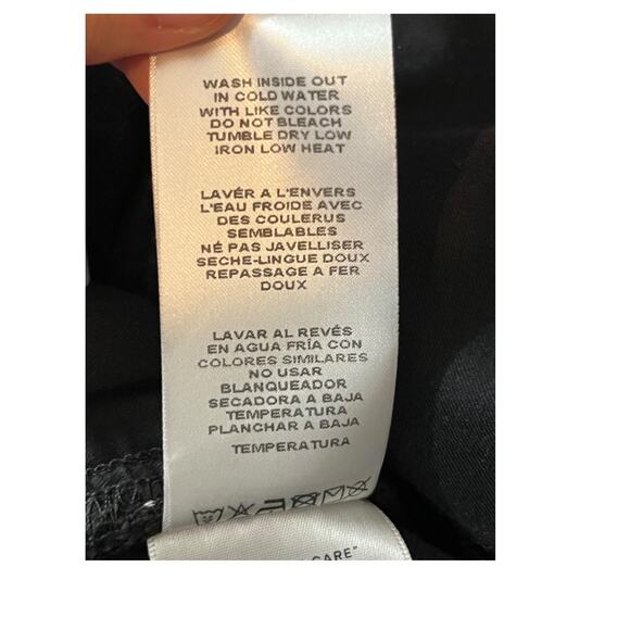 Good American jeans Good Boy straight side slit black size 15 - Picture 8 of 8